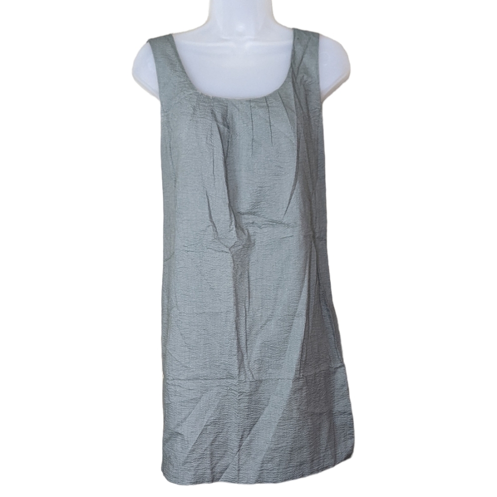 J. Crew Embossed Playa Dress 0 New Pale Surplus Gray Cotton